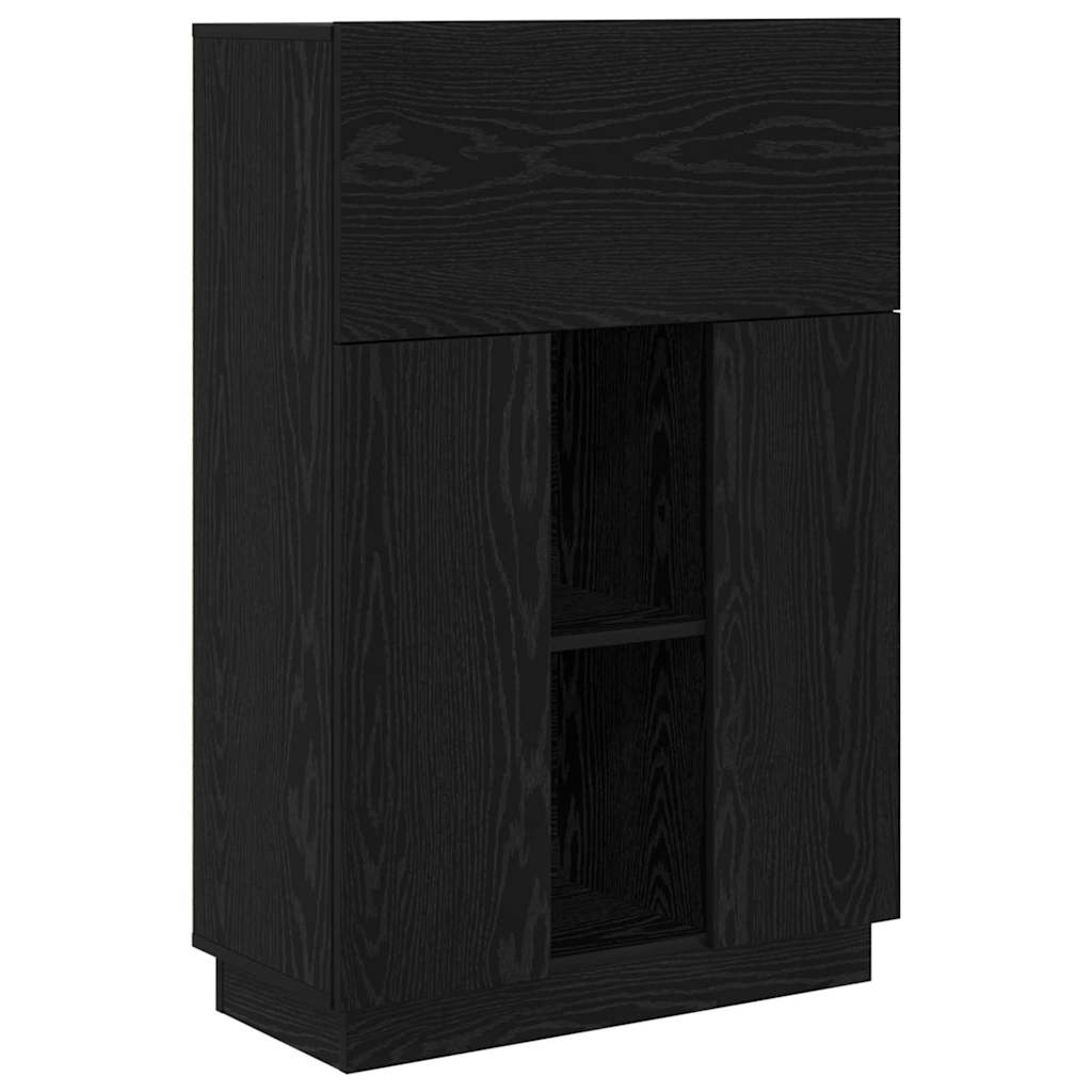 Schreibtisch mit Regal Schwarze Eiche 71,5 x 31,5 x 106,5 cm